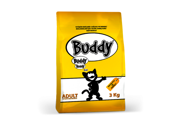 Buddy Cat Tavuklu Yetişkin Kedi Maması 3 Kg.