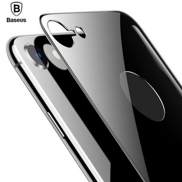 Baseus 4D Arcback iPhone 8 Arka Cam Koruyucu Space Gray