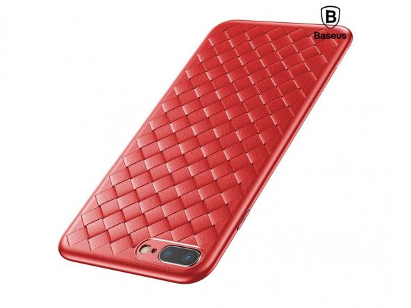 Baseus BV Weaving Kılıf  iPhone 7 Plus/8 Plus Kırmızı