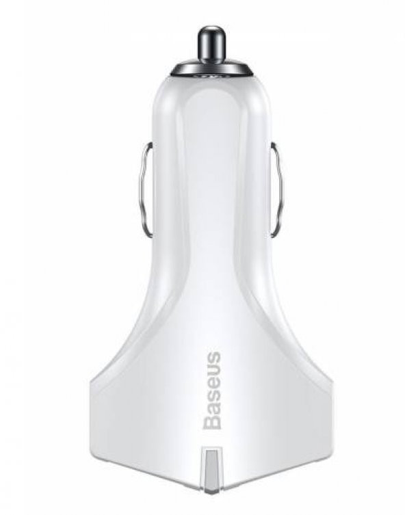 Baseus Small Rocket QC 3,0 çift USB Araç Şarj Cihazı Beyaz