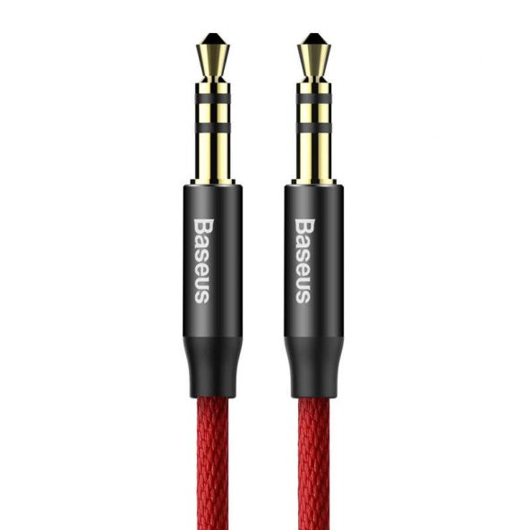 Baseus Yiven Audio Kablo M30 1M Kırmızı+Siyah