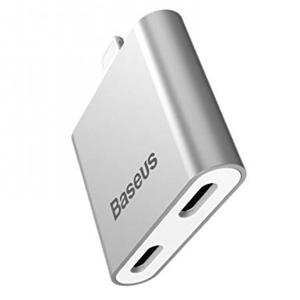 Baseus iPhone To Double iPhone Socket Adapter L39 Gümüş