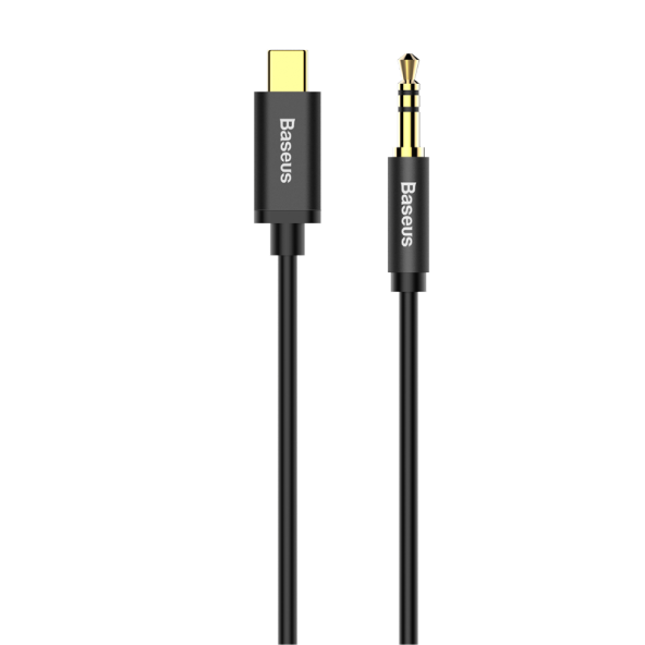 Baseus Yiven Type-C Male To 3,5 Male Audio Kablo M01 Gold+Siyah