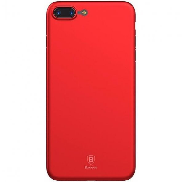 Baseus Wing Kılıf  iPhone 7 Plus / 8 Plus Şeffaf Kırmızı