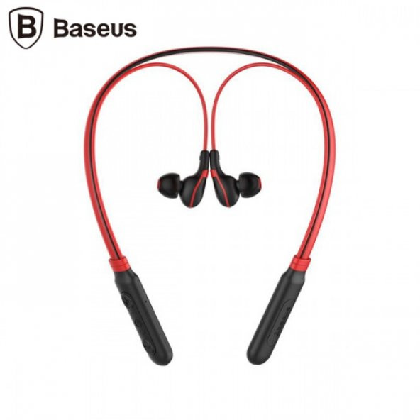 Baseus & Encok Boyun askılı Bluetooth Kulaklık E16 Kırmızı+Siyah