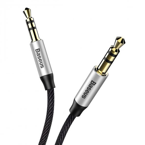 Baseus Yiven Audio Kablo M30 1,5M Gümüş+Siyah