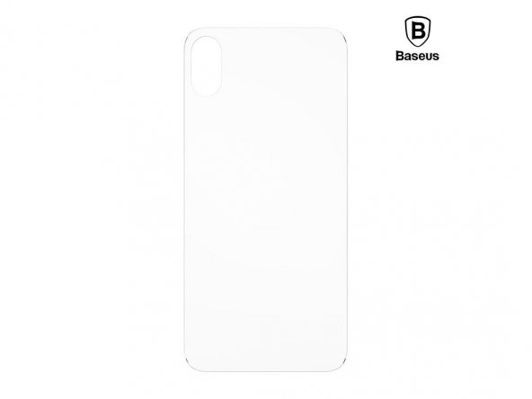 Baseus 0,3mm Silk-Screen iphoneX Beyaz Arka Cam Koruyucu