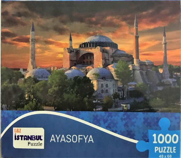 İstanbul Puzzle 1000 Parça Puzzle "Ayasofya" Küçük Kutulu 48x68 C