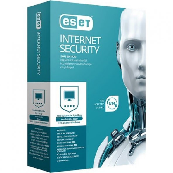 Eset Internet Security V10 - 1 Kullanıcı Kutu EIS1