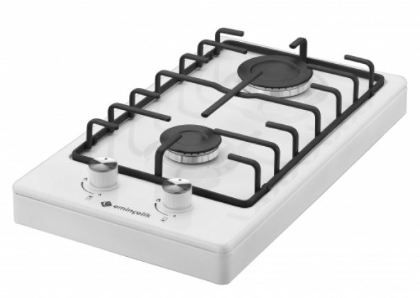 EMİNÇELİK 41 121 Set Üstü Beyaz Emaye Domino Ocak
