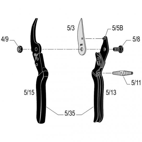 Felco 5 Budama Makası 22.5mm By-Pass - 4