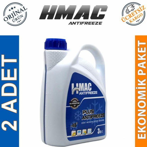 H-Mac Antifriz -40 Derece 3 Lt Uzun Ömürlü Antifiriz (2 Adet)