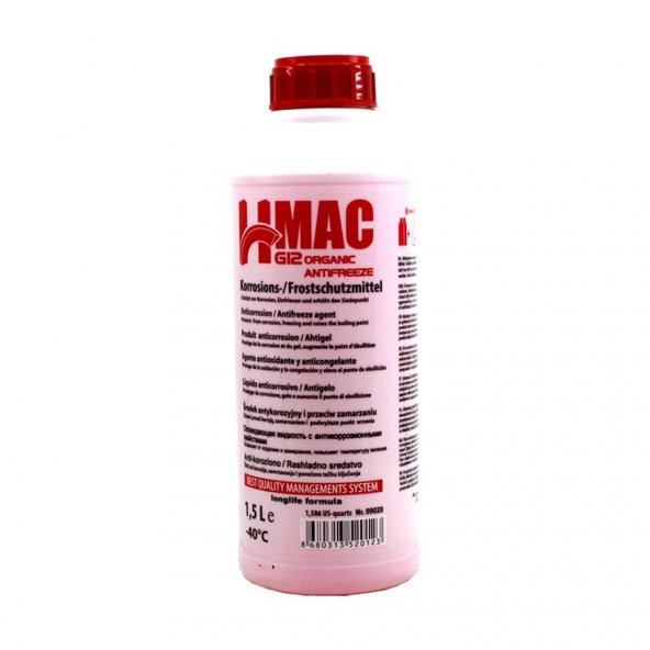 H-Mac Organik Kırmızı Antifriz -40 Derece 1,5 Lt (15 Adet) - 2