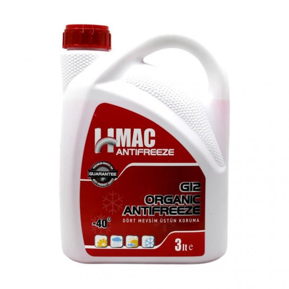 H-Mac Organik Kırmızı Antifriz -40 Derece 3 Lt (2 Adet) - 2