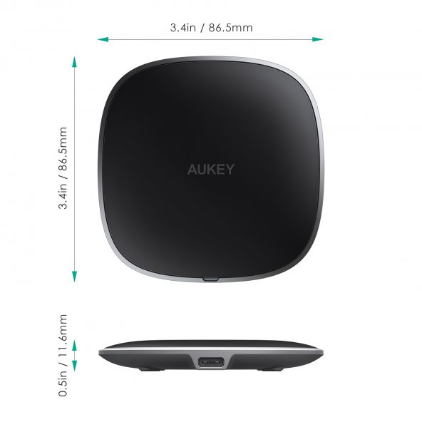 AUKEY LC-Q6 10W Kablosuz Hızlı Şarj Cihazı (Qi Sertifikalı) - 6