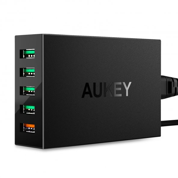 AUKEY PA-T15 5 Portlu Quick Charge 3.0 55.5W USB Seyahat Şarj Cihazı
