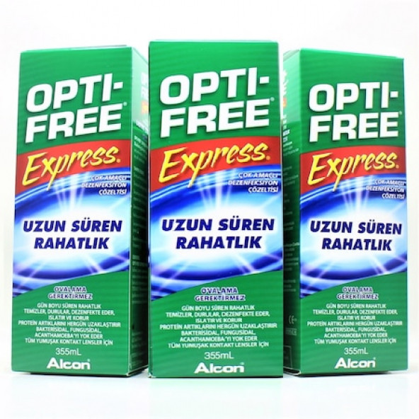 Opti-Free Express Lens Solüsyonu 355 ml 3 Adet