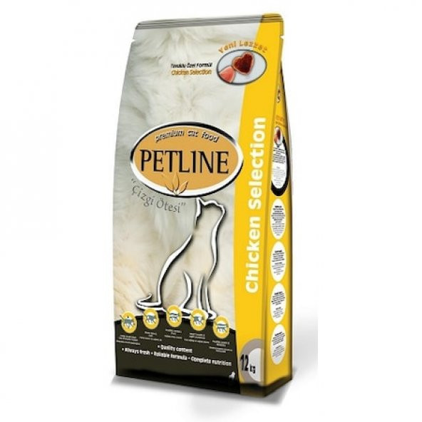 Petline Cat Premium Tavuklu Kedi Maması Chicken 15 kg(Net)