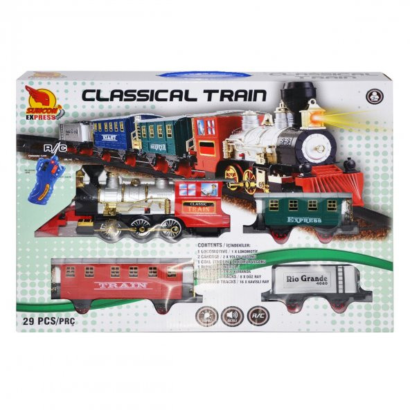 Classical Train Oyuncak 29 Parça Tren Seti 1552