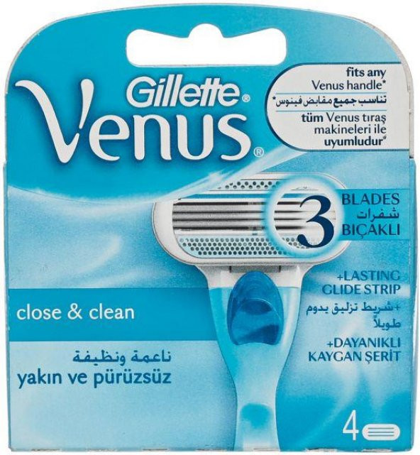Gillette Venüs Yedek Kadın Tıraş Bıçağı 4lü
