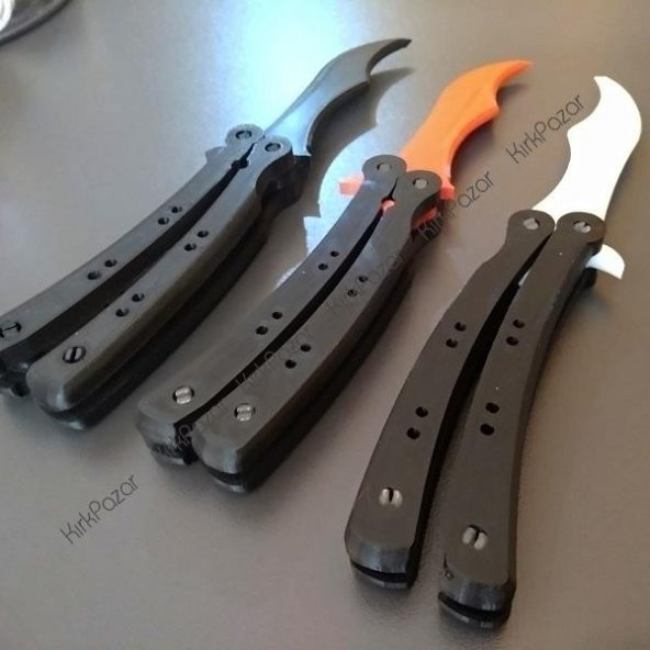 Kelebek Bıçak - CS:GO - GERÇEK BOYUT - 3D PİMLİ HAREKETLİ - 2