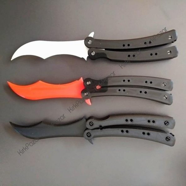 Kelebek Bıçak - CS:GO - GERÇEK BOYUT - 3D PİMLİ HAREKETLİ - 3
