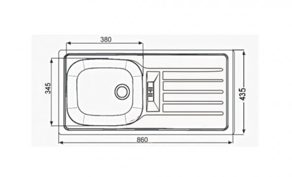 ARTENOVA TEZGAHA SIFIR KETEN DOKULU D-T 86X43,5 SOL EVYE - 3