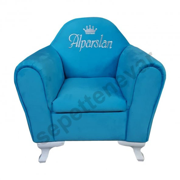 İsme Özel Çocuk Koltuğu Mavi