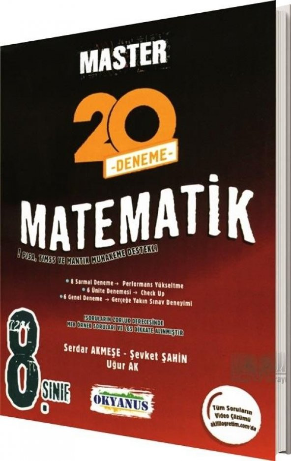 8.Sınıf Matematik Master 20 Deneme Okyanus Yayınları - 1