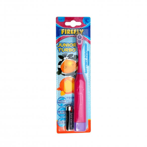 Firefly Pilli Çocuk Diş Fırçası Kız (Pembe)