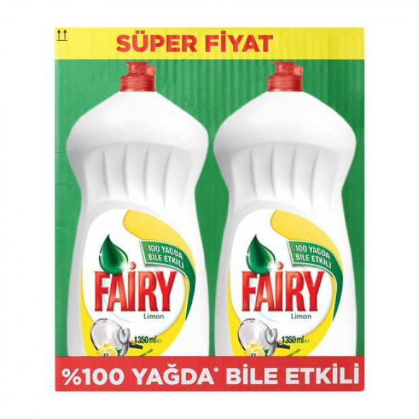 Fairy Bulaşık Deterjanı Aile Paketi Lim.2X1350 ml