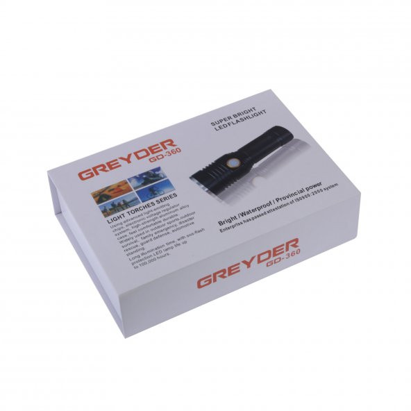 Greyder GD-360 T6 LED Şarjlı El Feneri - 3