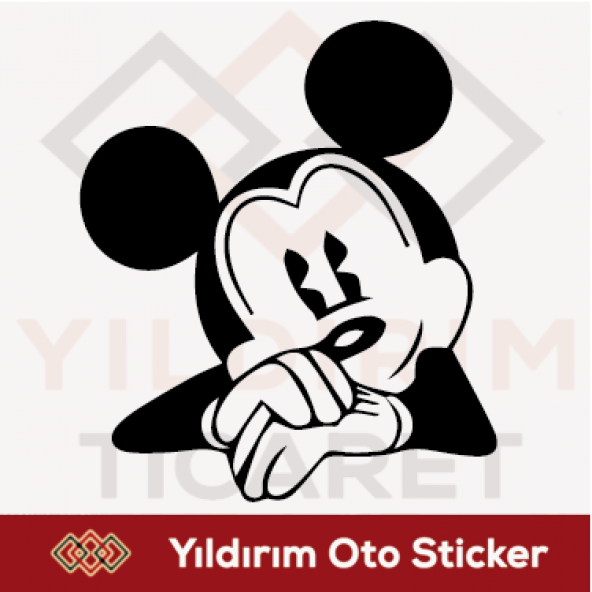 MİCKEY MOUSE STİCKER-OTO STİCKER-ARMA STİCKER