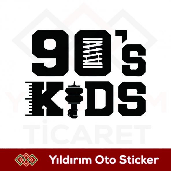 90S KIDS-90LARIN ÇOCUKLARI STİCKER