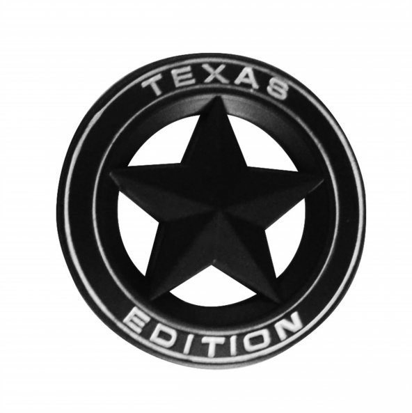 Texas Edition Siyah Beyaz Metal Logo