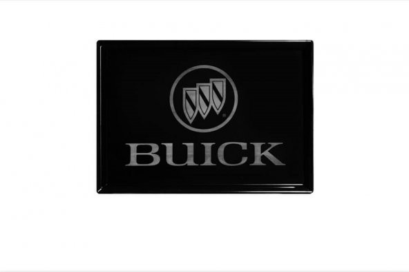 Buick Logolu Orta Boy Siyah Servis Tabağı