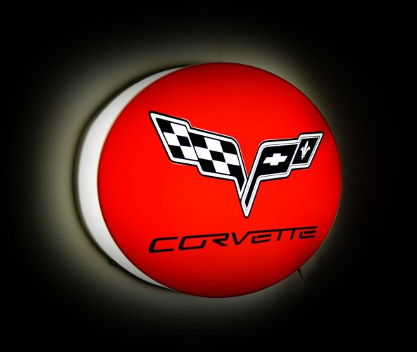 Corvette Işıklı Duvar Panosu