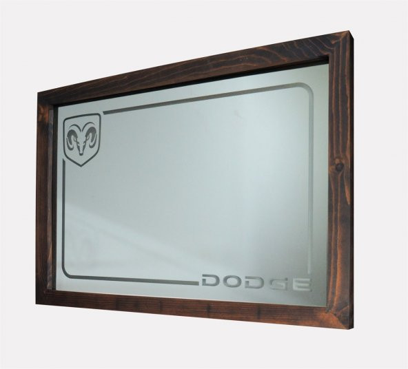 Dodge Kırmızı Ledli Dekoratif Ayna - 2