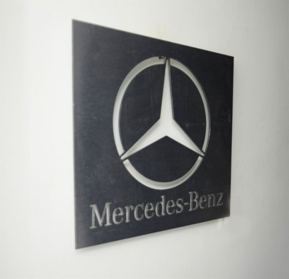 Mercedes Logolu Satin Finish Alüminyum Kompozit Dekoratif Duvar Pano