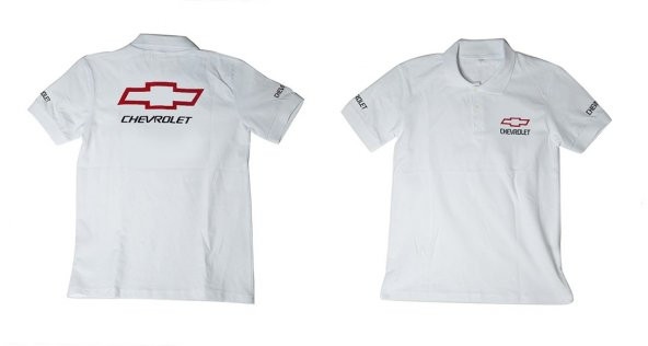 M T-Shirt Chevrolet Logolu Beyaz Polo Yaka