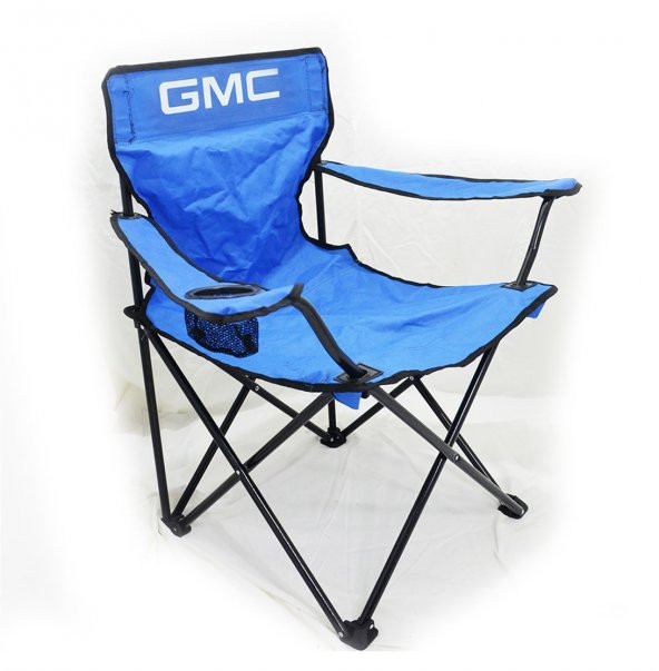 GMC Logolu Mavi Kamp Sandalyesi