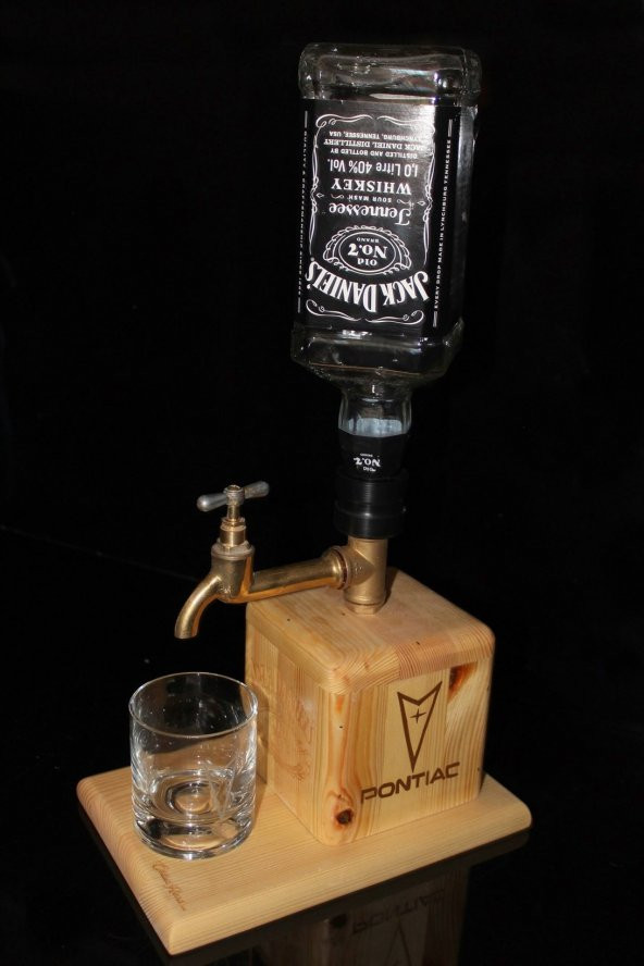 Pontiac Logolu Vintage Viski Dispenser