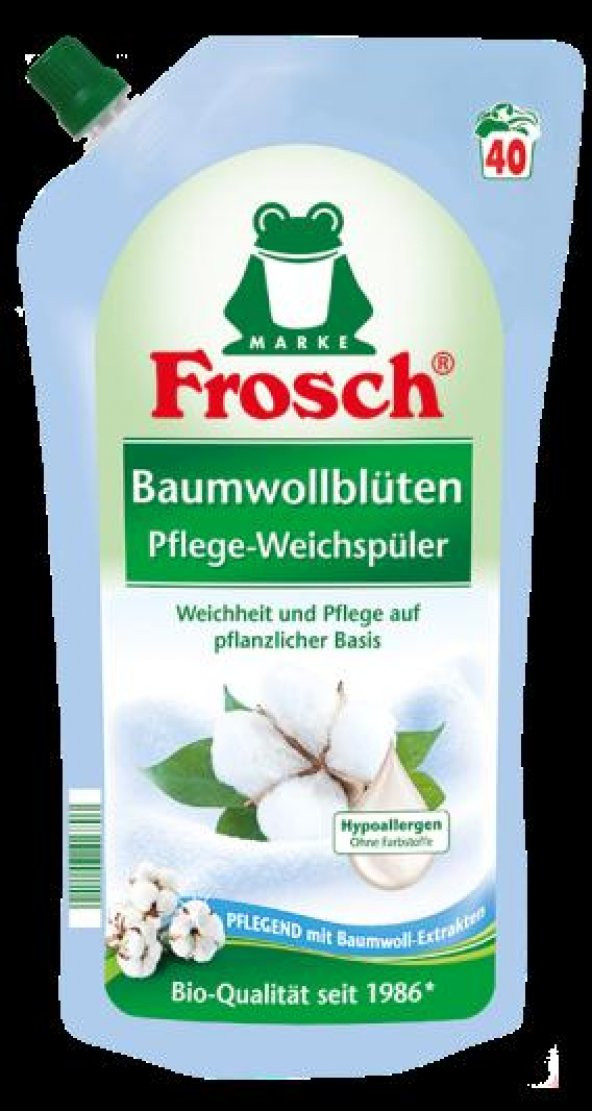 Frosch Organik Çamaşır Yumuşatıcı Pamuk Çiçeği 1000 ml
