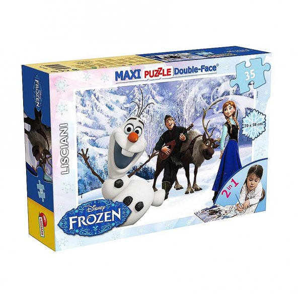 Karlar Ülkesi Frozen 35 Parça Maxi Kalemli Eğitici Zeka Geliştiren Yapbo Oyuncak