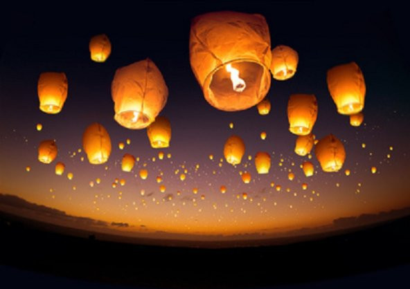 Dilek Feneri 10 Adet  Dilek Balonu Uçan Balon Parti Eğlence irhanlar
