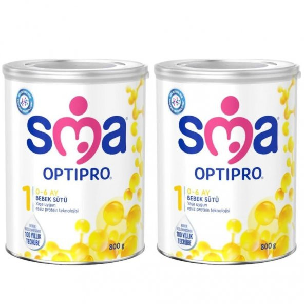 SMA Optipro 1 Bebek Sütü 800 gr 2 Adet