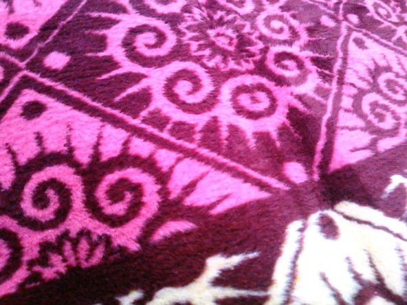 Başaran Çift Kişilik Lüks Peluş Geometrik Desenli Battaniye - 4
