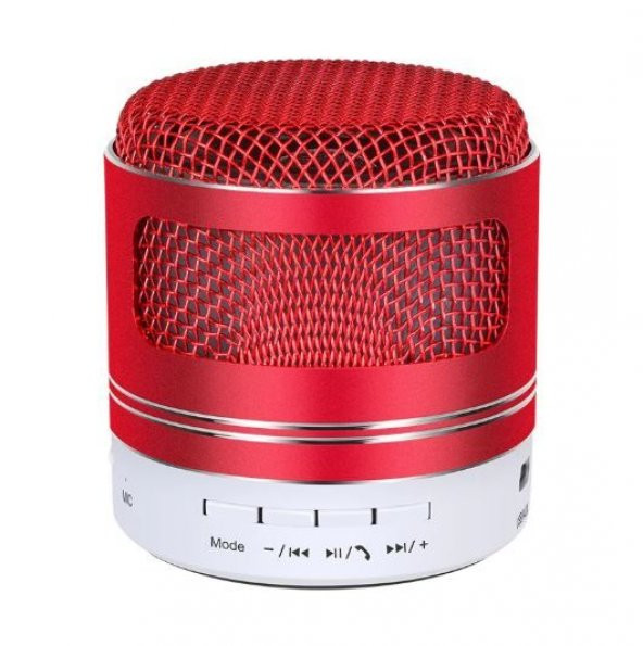 Olix FM Radyo Özellikli Kablosuz Mini Bluetooth Hoparlör HD Ses Bombası Kırmızı