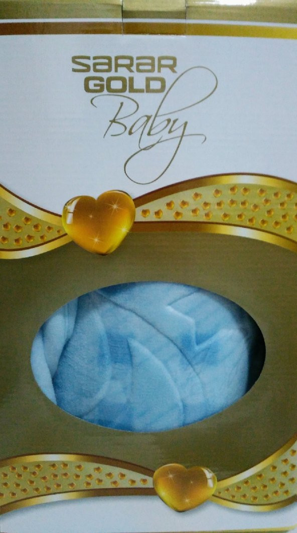 Sarar Gold Baby Vizon Kabartmalı Bebek Battaniyesi