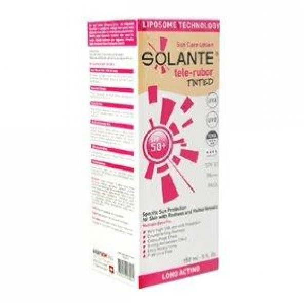 Solante Tele-rubor Tinted Spf50 Losyon 150ml